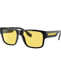 burberry yellow tint sunglasses